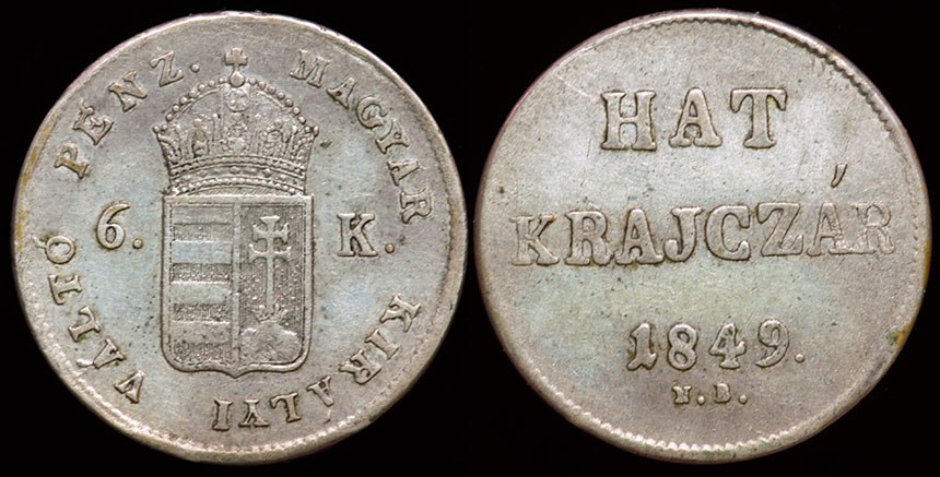 Hungary Revolution - Hat (6) Krajczar 1849