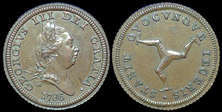Isle of Man - Half Penny 1786