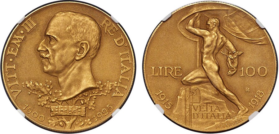 Italy - 100 Lire 1925 - Summit of Italy