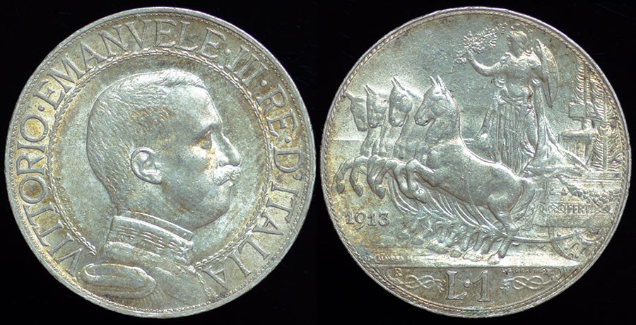 Italy - 1 Lire 1913