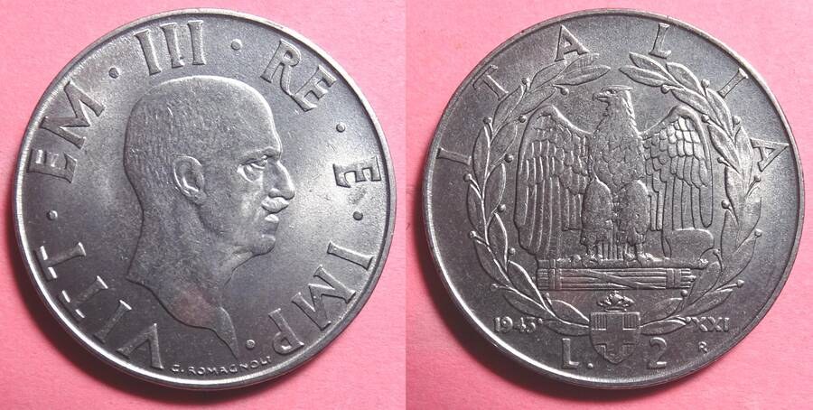 Italy 1943 2 Lire