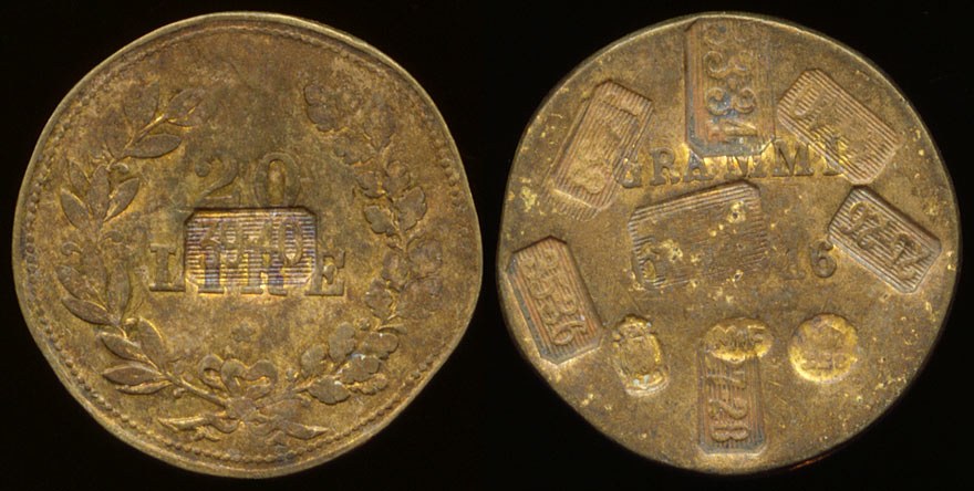 Italy - 20 Lire Coin weight