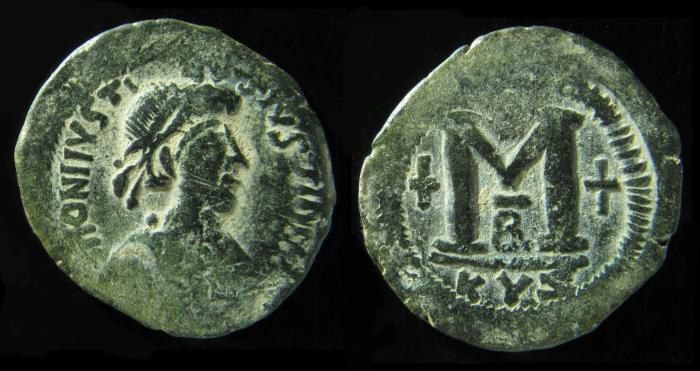 JUSTIN I & JUSTINIAN I, 527 A.D. FOLLIS