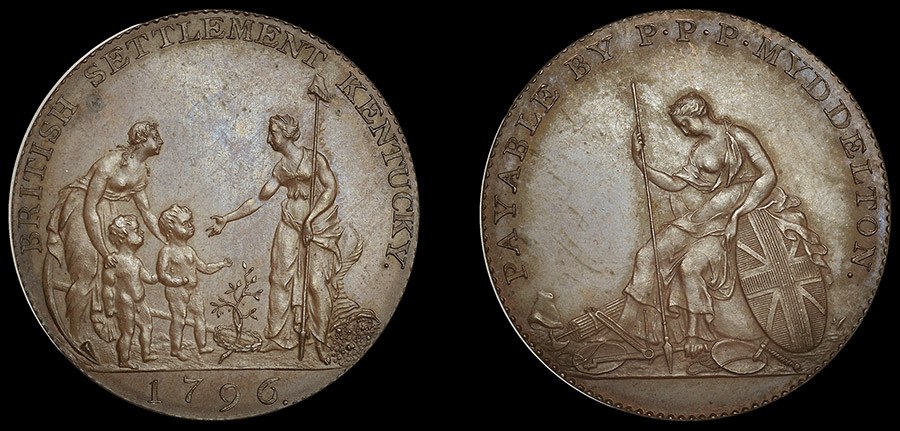 U.K. & U.S.A - Kentucky Half Penny 1796
