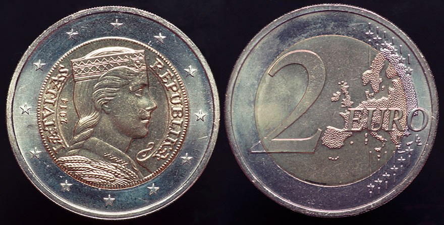 Latvia - 2 Euros 2014