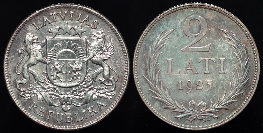 Latvia - 2 Lati 1925