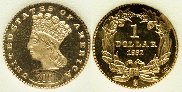 Liberia - USA Indian Head $1 Dollar Tribute