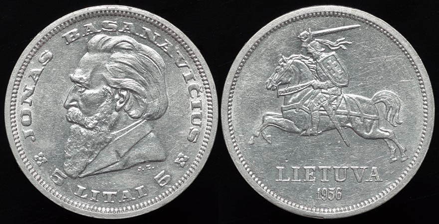 Lithuania 5 Latai - 1936