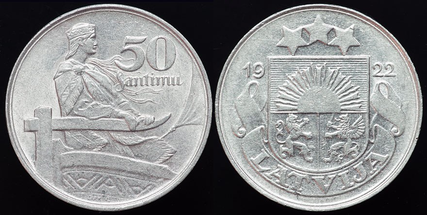 Latvia - 50 Santimu 1922