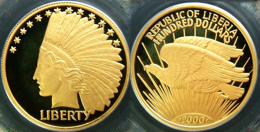 Liberian Indian w/ Flying Eagle