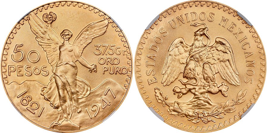 Mexico - 50 Pesos 1947 Matte Restrike