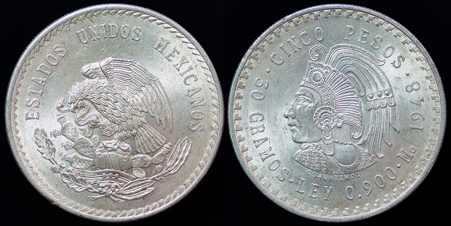 Mexico - 5 Pesos 1948