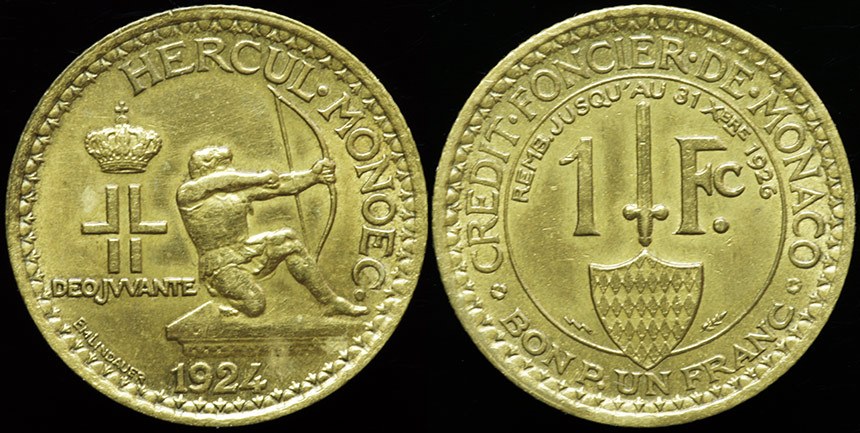 Monaco - 1 Franc 1924