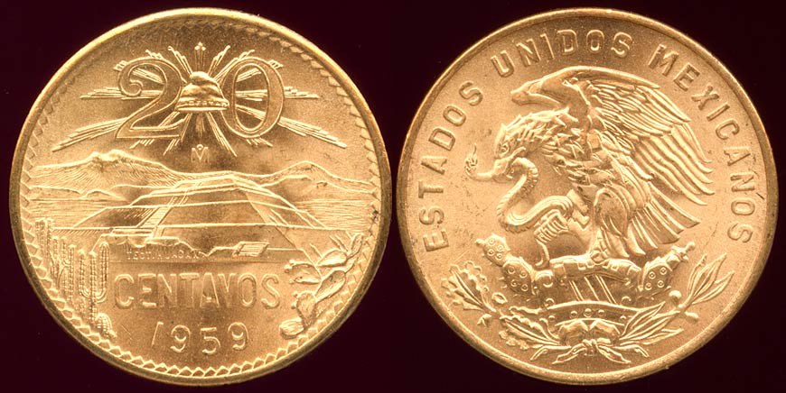 Mexico 20c 1959 - Pyramid of the Sun