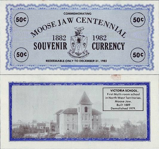 Moose Jaw (Saskatchewan) 1982 50 Cents.