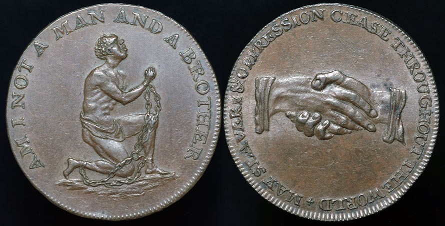 UK Anti-Slavery Token "Am I Not a Man and a Brother"