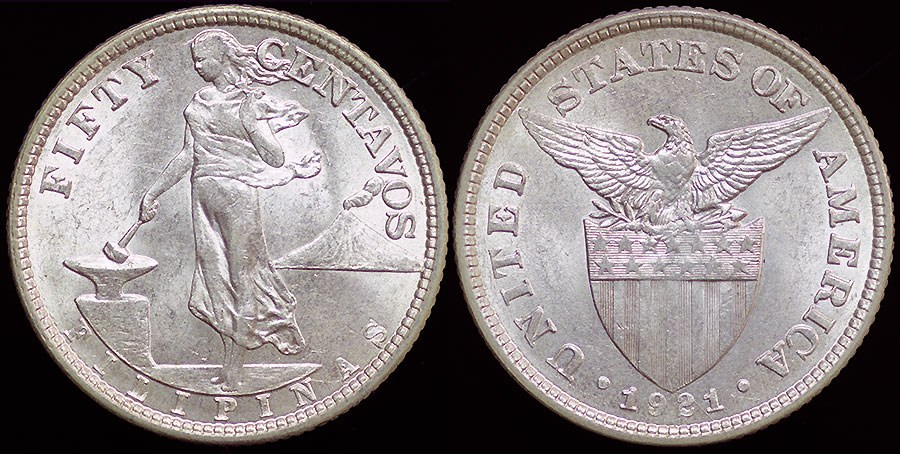 Philippines - 50 Centavos 1921