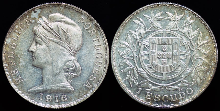 Portugal - 1 Escudo 1916
