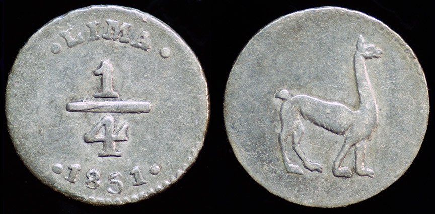 Peru - 1/4 Real 1851