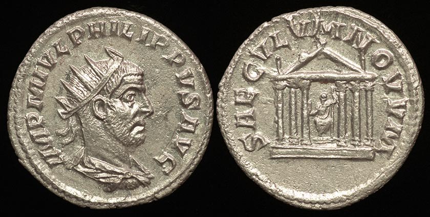 Philip I - Roma Aeterna Temple