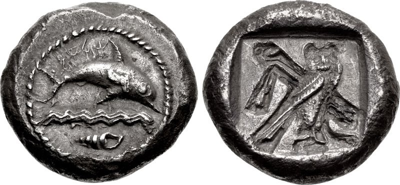 PHOENICIA - Tyre, Circa 440-425 BC. Owl, Hook & Flail