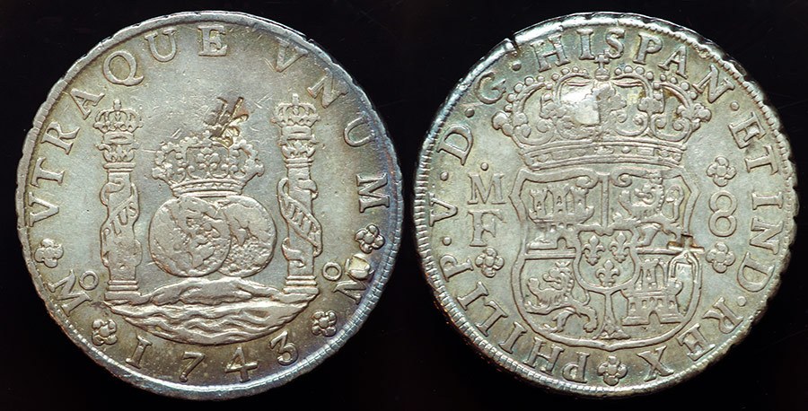 Pillar Dollar, 1743 8 Reales