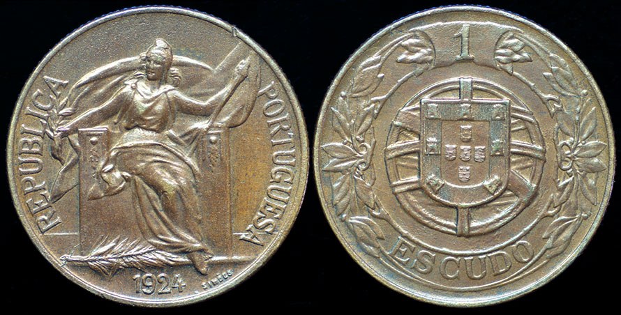 Portugal - 1 Escudo 1924