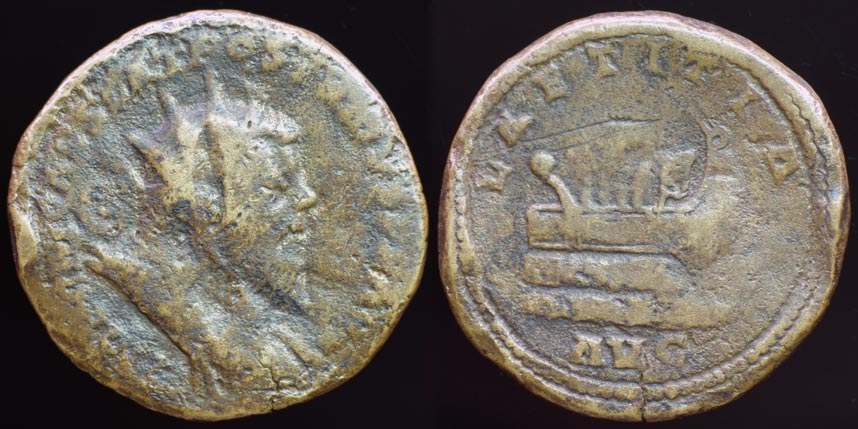 Postumus, Galley Sesterius