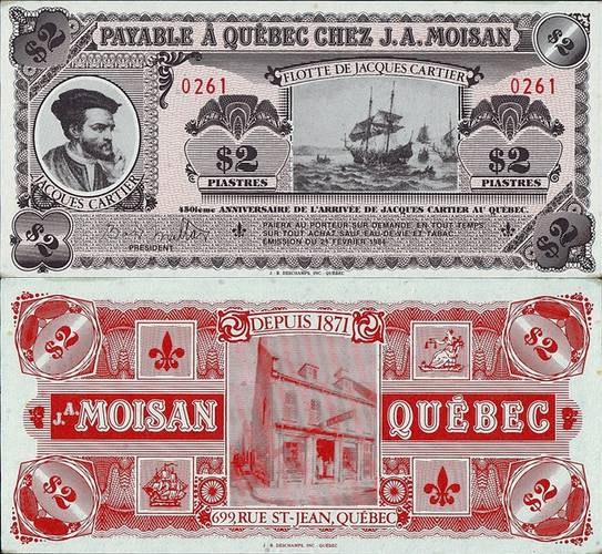 Quebec City (Quebec) 1984 2 Dollars / 2 Piastres.