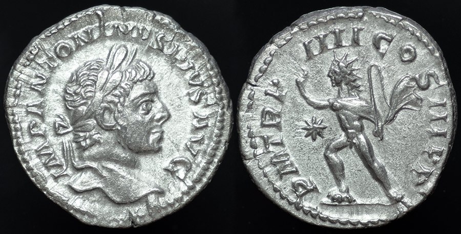 Elagabalus & SOL, Denarius
