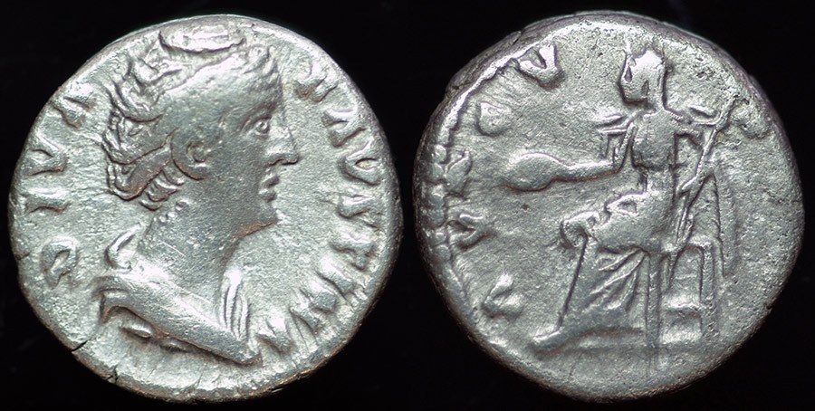 Rome - Faustina Senior, VESTA denarius
