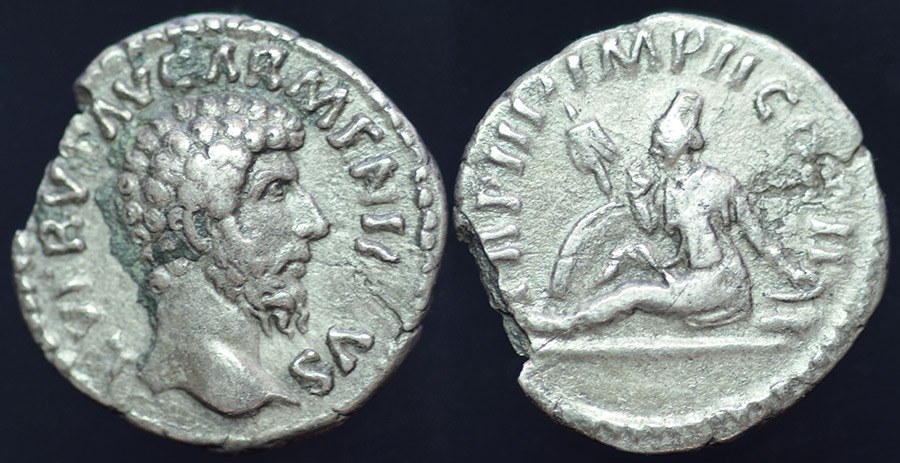 Rome - Lucius Verus with Armenia, Denarius