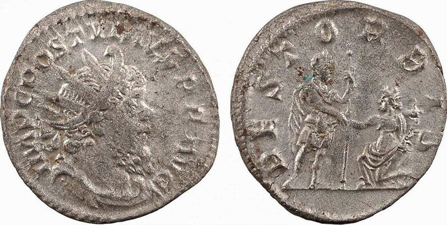 Postumus with Kneeling Woman