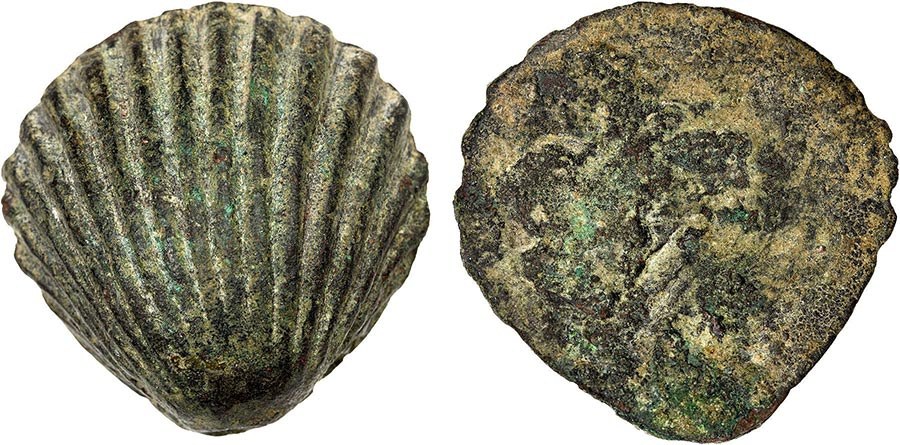 Rome - Scallop Shell Aes Formatum ~ 400 BCE