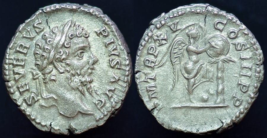 Septimius Severus & Victory, Denarius
