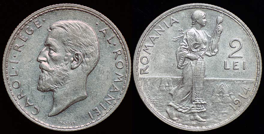Romania 2 Lei 1914