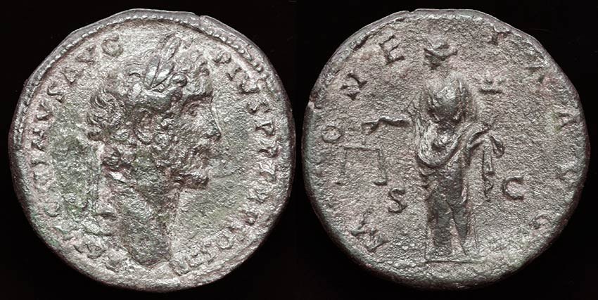 Rome - Antoninus Pius Moneta Sestertius