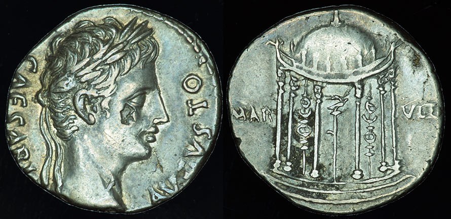 Rome - Caesar Augustus and Temple