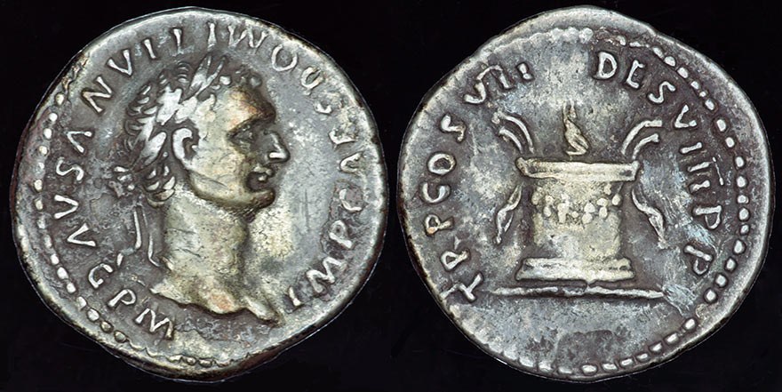 Domitian and Altar Denarius