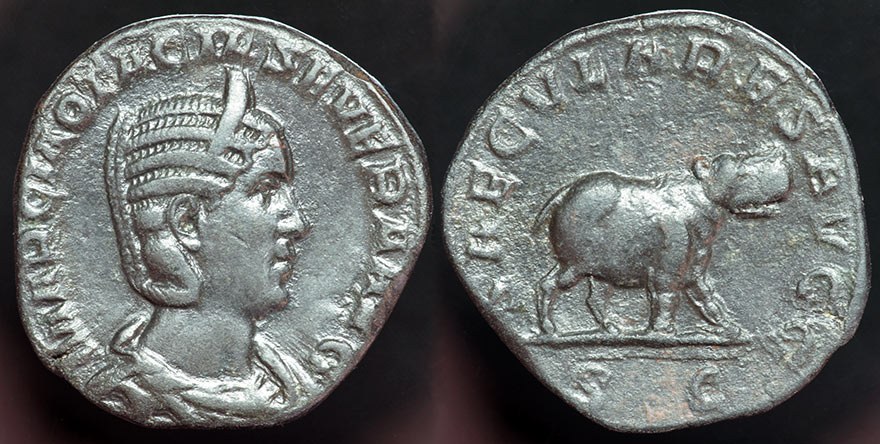 Otacilia Severa Hippo Sestertius 248 AD