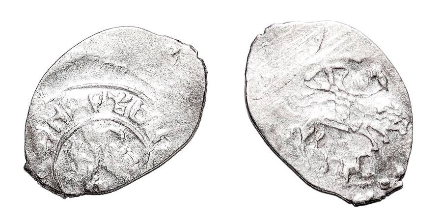 RUSSIA (MOZHAISK)~AR Denga 1389-1432 AD