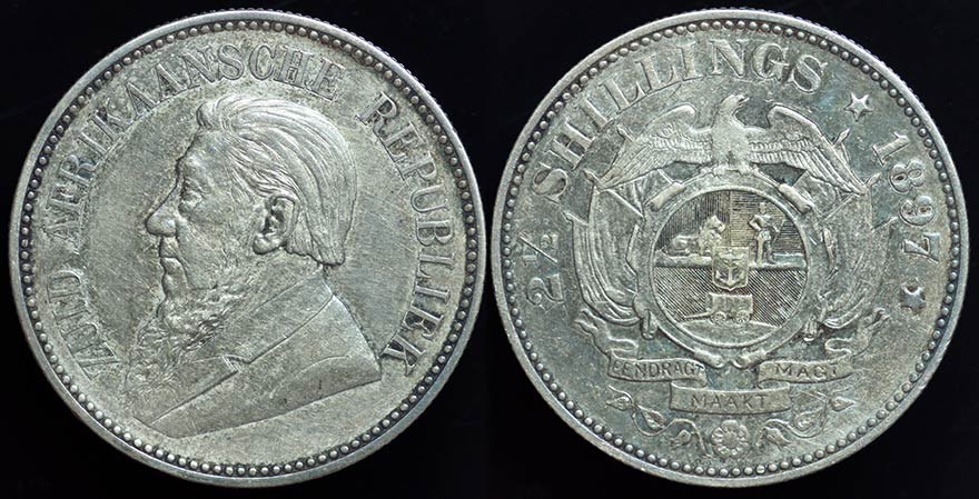 Zuid Afrikaansche Rep. 2 1/2 Shillings - 1897