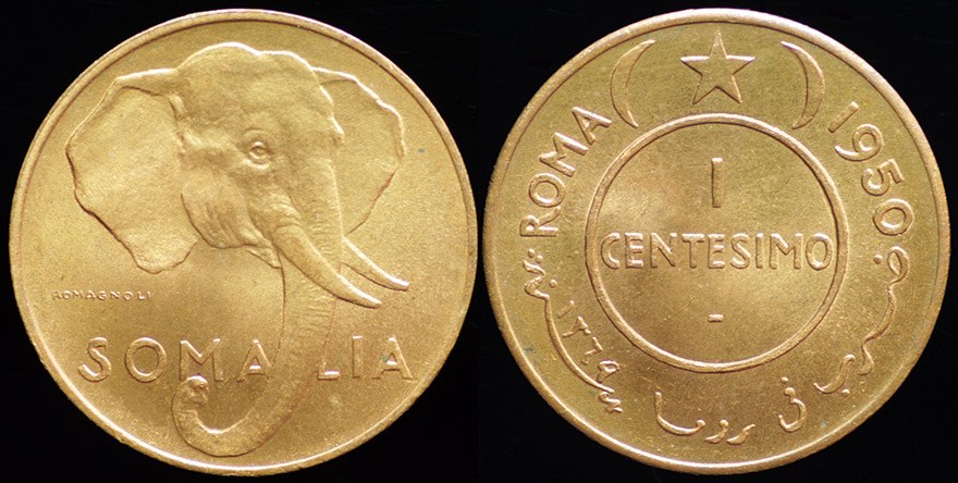Somalia - 1 Centesimo 1950