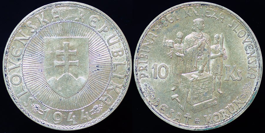 Slovakia - 10 Korun Prince Pribina 1944