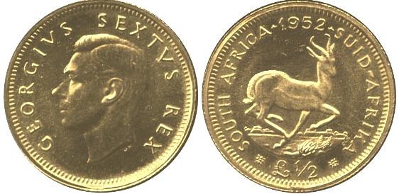 Union of South Africa 1925 £½
