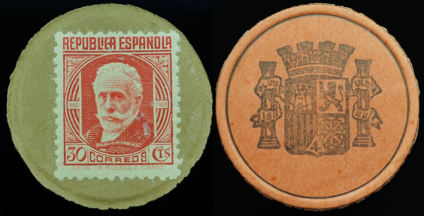 Spanish Civil War - FAKE postage type