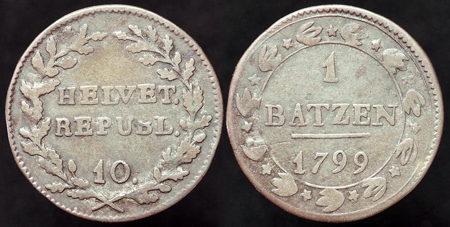 Helvetian Republic - 1 Batzen 1799