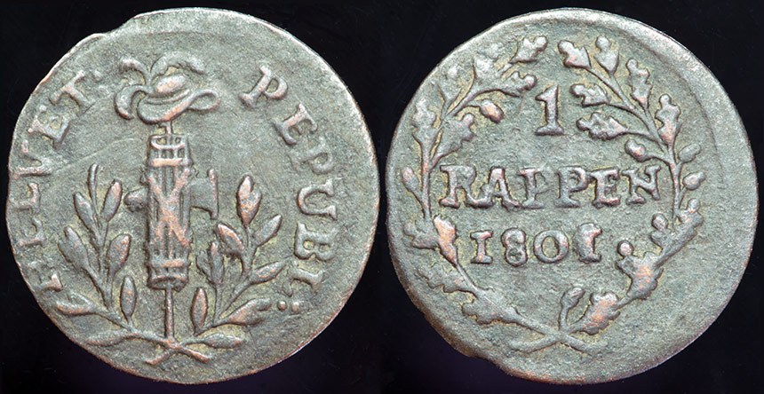 Helvetian Republic - 1800 Rappen