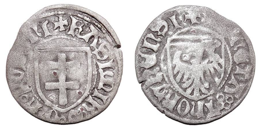 THORUN/THORN (MUNICIPAL)~AR 1/2 Groschen 1447-1492 AD  (MUNICIPAL)~AR 1/2 G