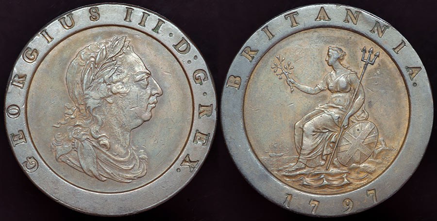 G.B. Two Pence 1797 - Copper Cartwheel